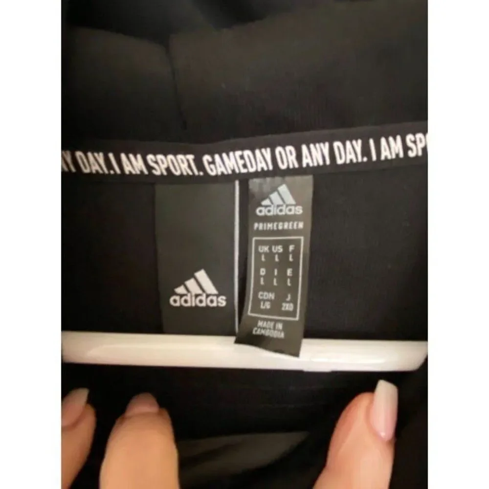 Black Adidas Sweatshirt/Hoodie (Large)